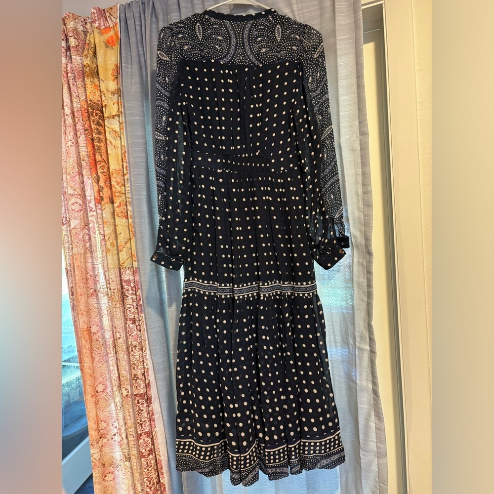 Maeve Anthropologie beaded and embroidered long sleeve dress size 0 - Picture 3 of 10